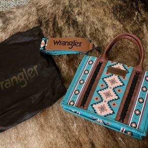 Brand new Blue Wrangler purse